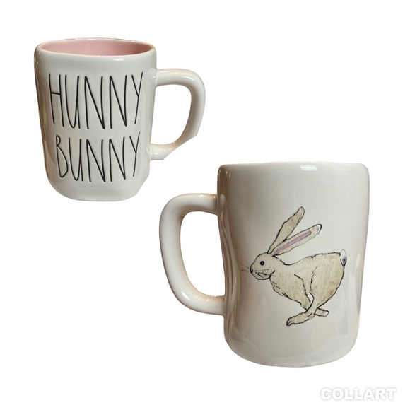 Rae Dunn Other - NEW Rae Dunn “Hunny Bunny" Large Ceramic Mug Black Letters 5"T 3.5"W